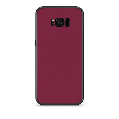 Θήκη Samsung Galaxy S8 Burgundy από τη Smartfits με σχέδιο στο πίσω μέρος και μαύρο περίβλημα | Samsung Galaxy S8 Burgundy case with colorful back and black bezels