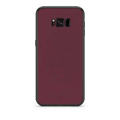 Θήκη Samsung Galaxy S8 Muted Burgundy από τη Smartfits με σχέδιο στο πίσω μέρος και μαύρο περίβλημα | Samsung Galaxy S8 Muted Burgundy case with colorful back and black bezels