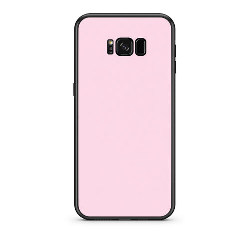 Θήκη Samsung Galaxy S8 Pale Pink από τη Smartfits με σχέδιο στο πίσω μέρος και μαύρο περίβλημα | Samsung Galaxy S8 Pale Pink case with colorful back and black bezels