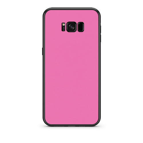 Θήκη Samsung Galaxy S8 Rose Pink από τη Smartfits με σχέδιο στο πίσω μέρος και μαύρο περίβλημα | Samsung Galaxy S8 Rose Pink case with colorful back and black bezels