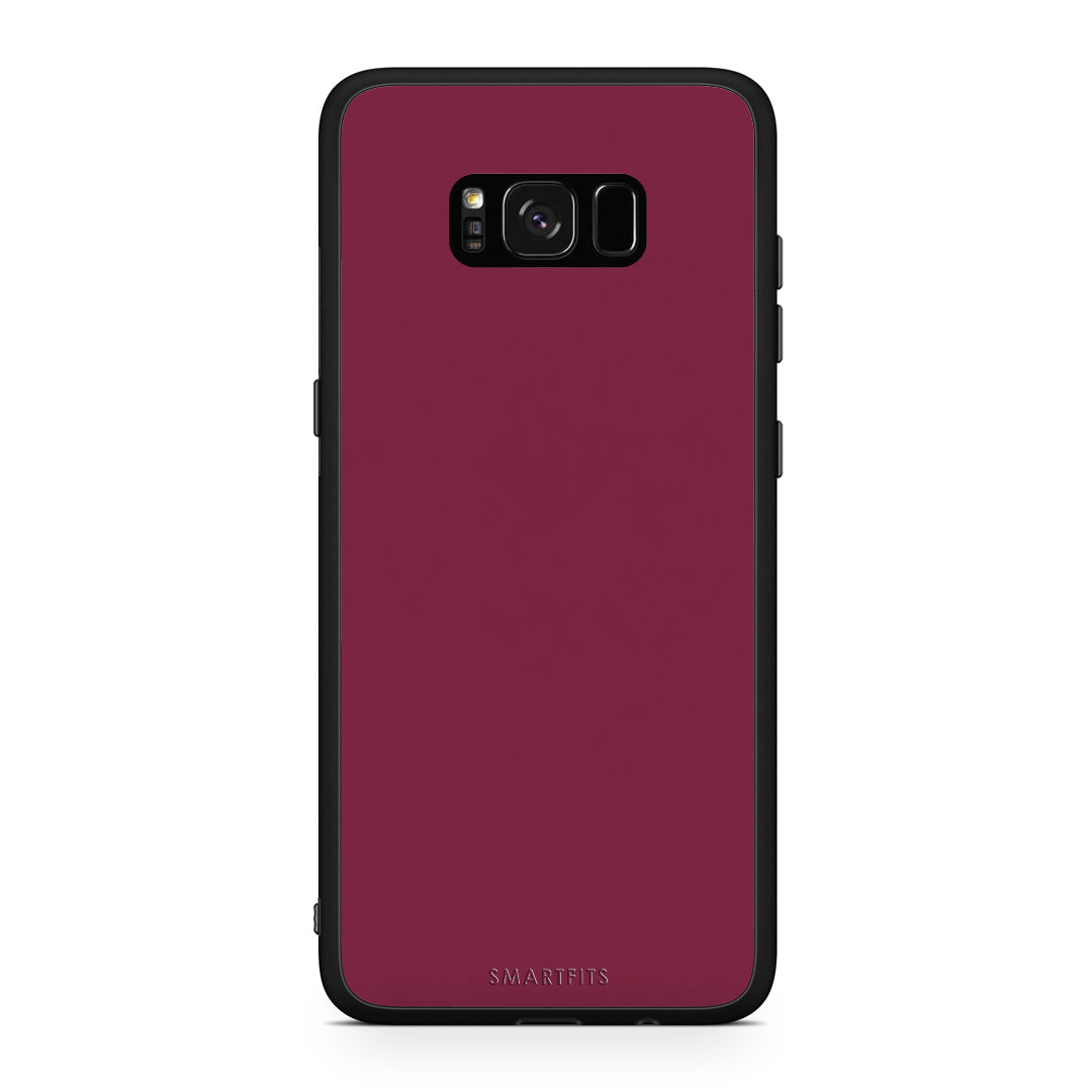 Θήκη Samsung Galaxy S8+ Burgundy από τη Smartfits με σχέδιο στο πίσω μέρος και μαύρο περίβλημα | Samsung Galaxy S8+ Burgundy case with colorful back and black bezels