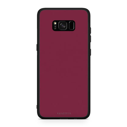 Θήκη Samsung Galaxy S8+ Burgundy από τη Smartfits με σχέδιο στο πίσω μέρος και μαύρο περίβλημα | Samsung Galaxy S8+ Burgundy case with colorful back and black bezels