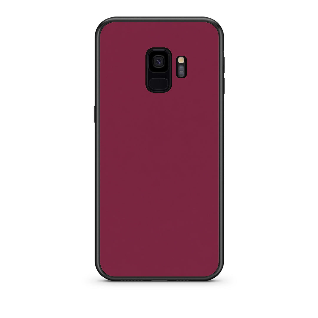 Θήκη Samsung Galaxy S9 Burgundy από τη Smartfits με σχέδιο στο πίσω μέρος και μαύρο περίβλημα | Samsung Galaxy S9 Burgundy case with colorful back and black bezels