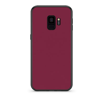 Θήκη Samsung Galaxy S9 Burgundy από τη Smartfits με σχέδιο στο πίσω μέρος και μαύρο περίβλημα | Samsung Galaxy S9 Burgundy case with colorful back and black bezels