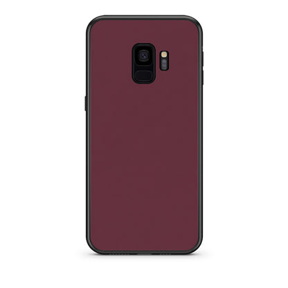 Θήκη Samsung Galaxy S9 Muted Burgundy από τη Smartfits με σχέδιο στο πίσω μέρος και μαύρο περίβλημα | Samsung Galaxy S9 Muted Burgundy case with colorful back and black bezels