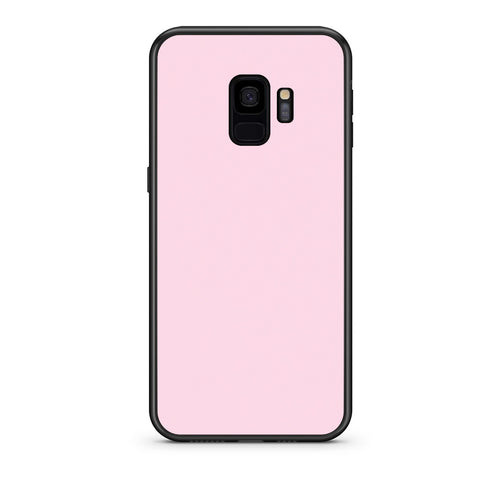 Θήκη Samsung Galaxy S9 Pale Pink από τη Smartfits με σχέδιο στο πίσω μέρος και μαύρο περίβλημα | Samsung Galaxy S9 Pale Pink case with colorful back and black bezels