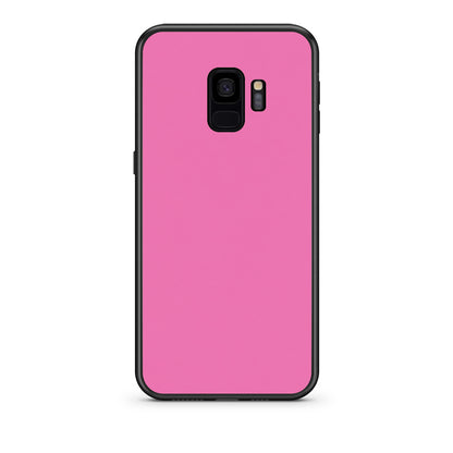 Θήκη Samsung Galaxy S9 Rose Pink από τη Smartfits με σχέδιο στο πίσω μέρος και μαύρο περίβλημα | Samsung Galaxy S9 Rose Pink case with colorful back and black bezels