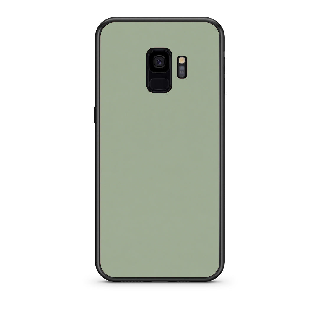 Θήκη Samsung Galaxy S9 Sage Green από τη Smartfits με σχέδιο στο πίσω μέρος και μαύρο περίβλημα | Samsung Galaxy S9 Sage Green case with colorful back and black bezels