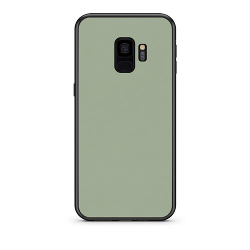 Θήκη Samsung Galaxy S9 Sage Green από τη Smartfits με σχέδιο στο πίσω μέρος και μαύρο περίβλημα | Samsung Galaxy S9 Sage Green case with colorful back and black bezels