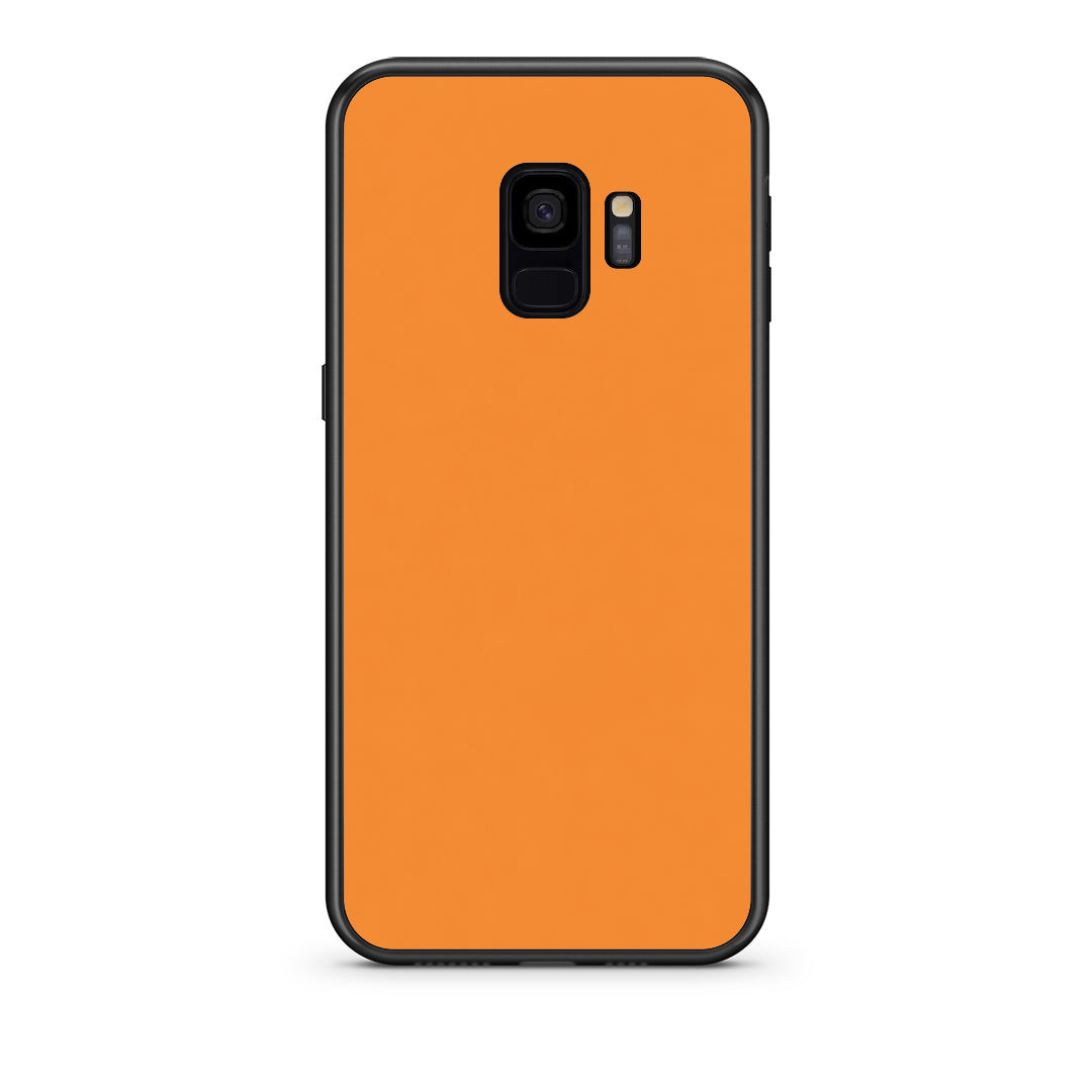 Θήκη Samsung Galaxy S9 Tangerine Orange από τη Smartfits με σχέδιο στο πίσω μέρος και μαύρο περίβλημα | Samsung Galaxy S9 Tangerine Orange case with colorful back and black bezels