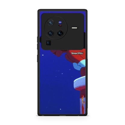 Vivo X80 Pro 5G Alladin And Jasmine Love 2 θήκη από τη Smartfits με σχέδιο στο πίσω μέρος και μαύρο περίβλημα | Smartphone case with colorful back and black bezels by Smartfits