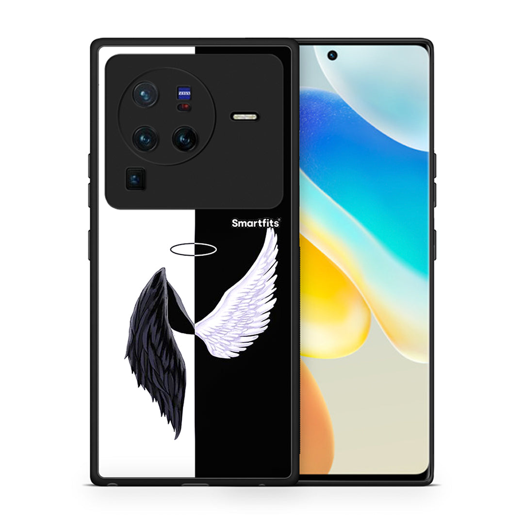 Θήκη Vivo X80 Pro 5G Angels Demons από τη Smartfits με σχέδιο στο πίσω μέρος και μαύρο περίβλημα | Vivo X80 Pro 5G Angels Demons case with colorful back and black bezels