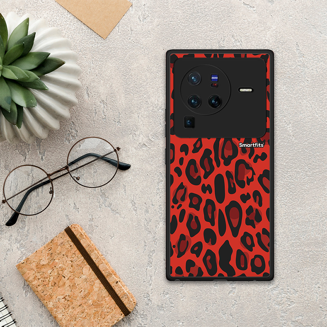 Animal Red Leopard - Vivo X80 Pro 5G θήκη