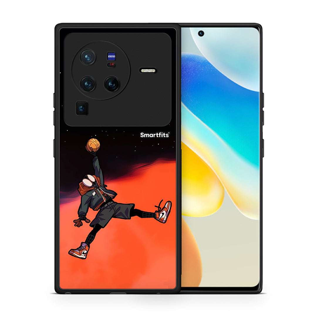 Θήκη Vivo X80 Pro 5G Basketball Hero από τη Smartfits με σχέδιο στο πίσω μέρος και μαύρο περίβλημα | Vivo X80 Pro 5G Basketball Hero case with colorful back and black bezels