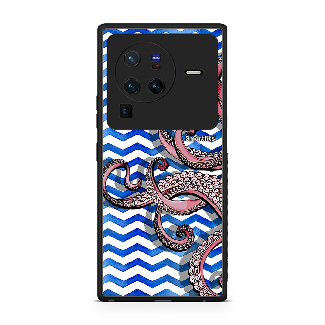 Vivo X80 Pro 5G Chevron Devilfish θήκη από τη Smartfits με σχέδιο στο πίσω μέρος και μαύρο περίβλημα | Smartphone case with colorful back and black bezels by Smartfits