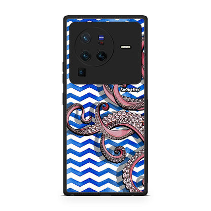 Vivo X80 Pro 5G Chevron Devilfish θήκη από τη Smartfits με σχέδιο στο πίσω μέρος και μαύρο περίβλημα | Smartphone case with colorful back and black bezels by Smartfits