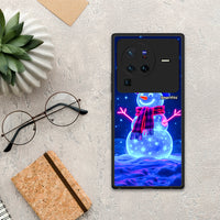 Thumbnail for Christmas Neon Snowman - Vivo X80 Pro 5G θήκη