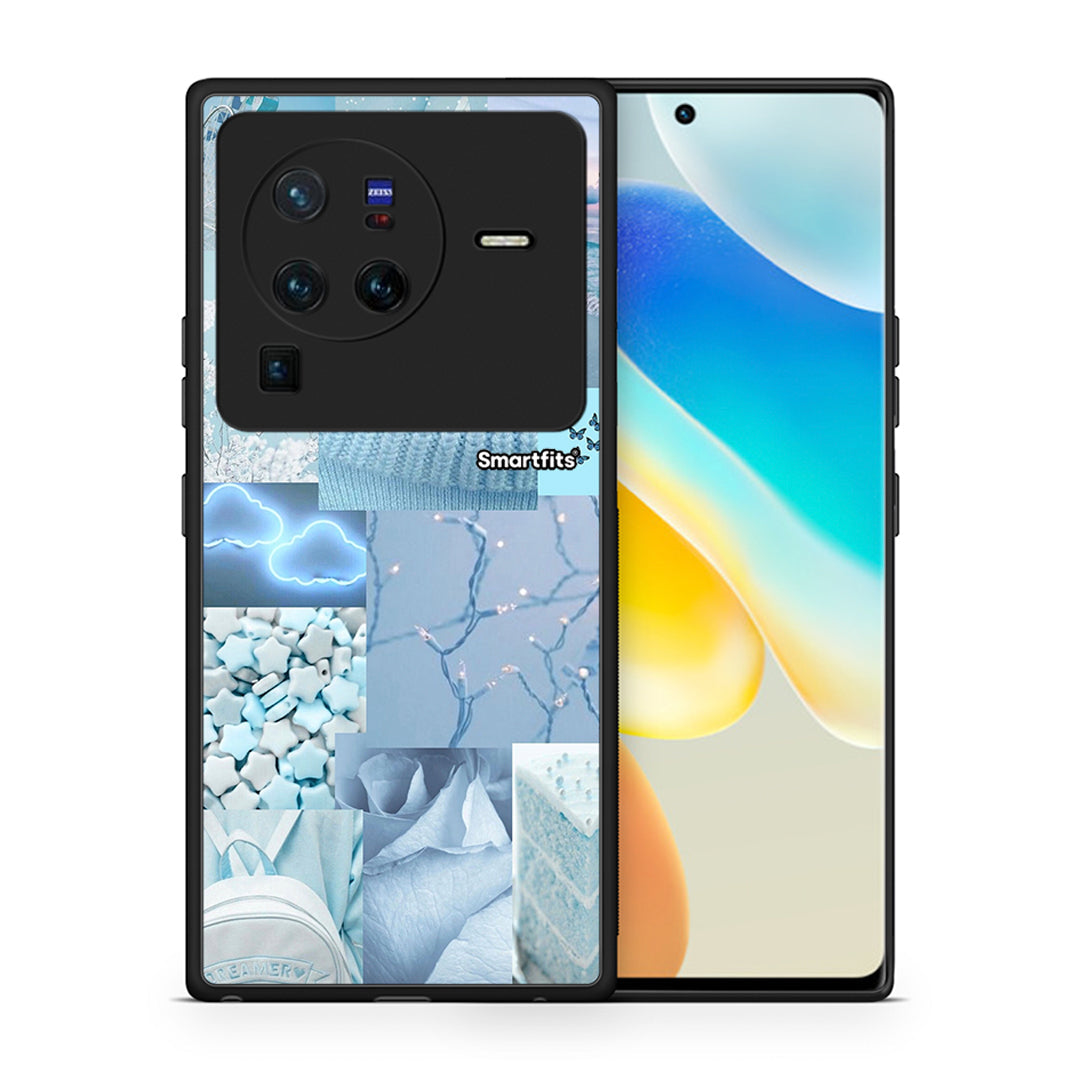 Θήκη Vivo X80 Pro 5G Ciel Aesthetic Collage από τη Smartfits με σχέδιο στο πίσω μέρος και μαύρο περίβλημα | Vivo X80 Pro 5G Ciel Aesthetic Collage case with colorful back and black bezels