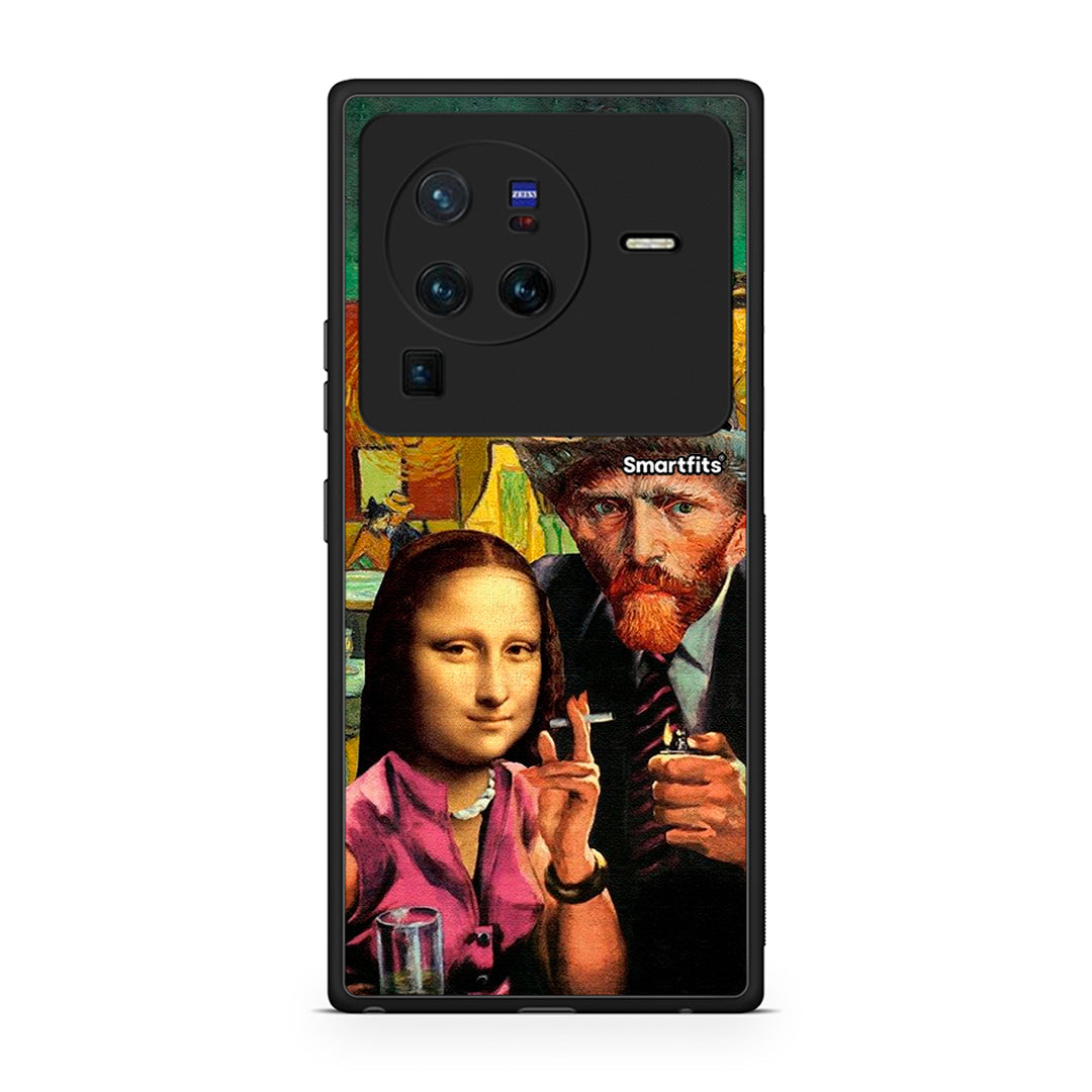 Vivo X80 Pro 5G Funny Art θήκη από τη Smartfits με σχέδιο στο πίσω μέρος και μαύρο περίβλημα | Smartphone case with colorful back and black bezels by Smartfits