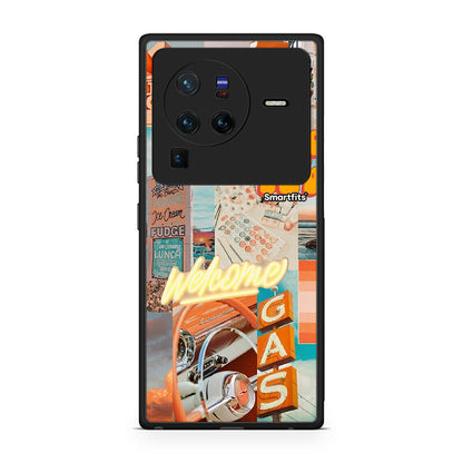 Vivo X80 Pro 5G Groovy Babe Θήκη Αγίου Βαλεντίνου από τη Smartfits με σχέδιο στο πίσω μέρος και μαύρο περίβλημα | Smartphone case with colorful back and black bezels by Smartfits