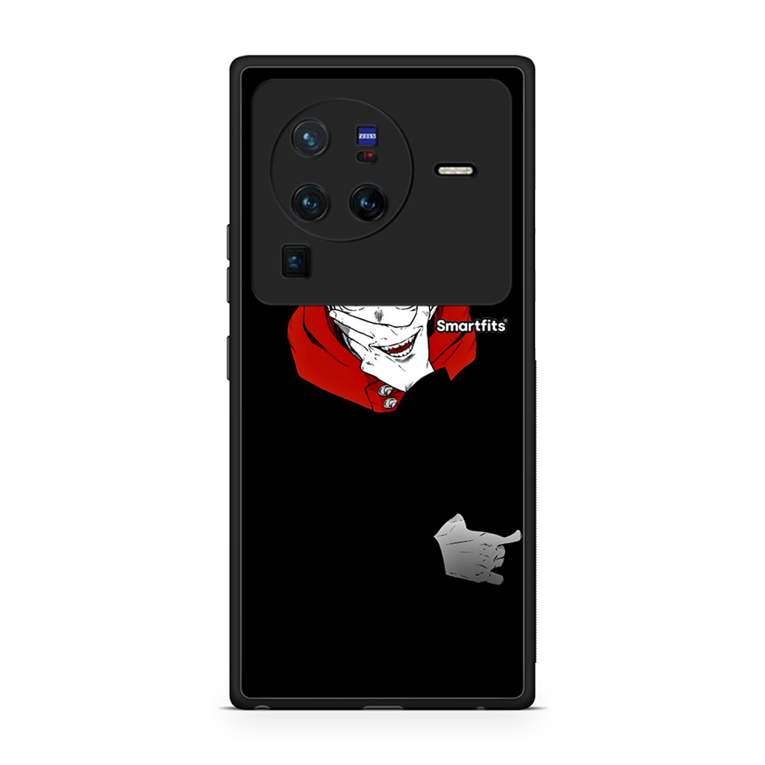 Vivo X80 Pro 5G Itadori Anime θήκη από τη Smartfits με σχέδιο στο πίσω μέρος και μαύρο περίβλημα | Smartphone case with colorful back and black bezels by Smartfits