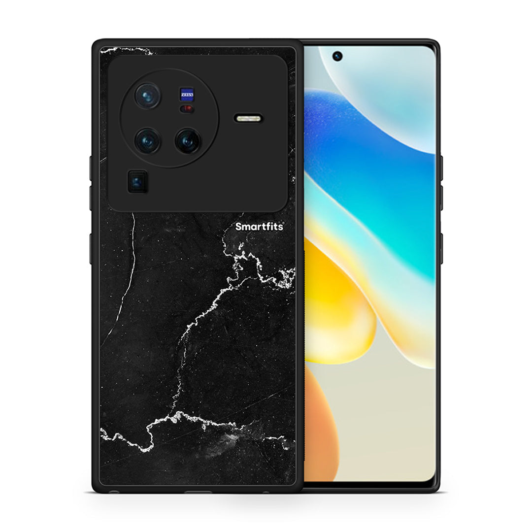 Θήκη Vivo X80 Pro 5G Marble Black από τη Smartfits με σχέδιο στο πίσω μέρος και μαύρο περίβλημα | Vivo X80 Pro 5G Marble Black case with colorful back and black bezels