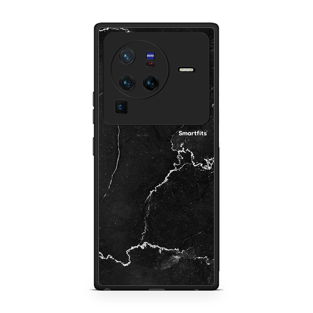 Vivo X80 Pro 5G Marble Black θήκη από τη Smartfits με σχέδιο στο πίσω μέρος και μαύρο περίβλημα | Smartphone case with colorful back and black bezels by Smartfits