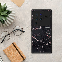 Thumbnail for Marble Black Rosegold - Vivo X80 Pro 5G θήκη