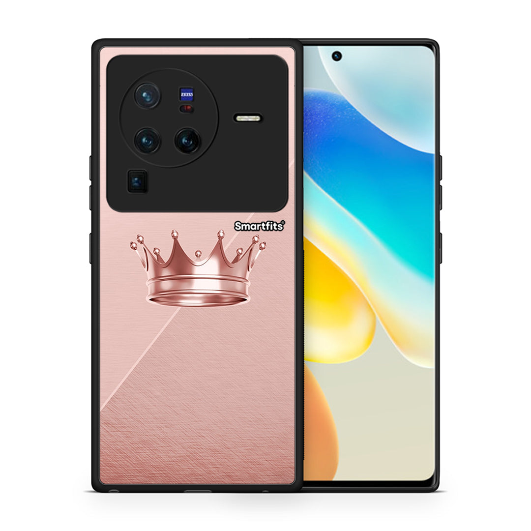 Θήκη Vivo X80 Pro 5G Crown Minimal από τη Smartfits με σχέδιο στο πίσω μέρος και μαύρο περίβλημα | Vivo X80 Pro 5G Crown Minimal case with colorful back and black bezels