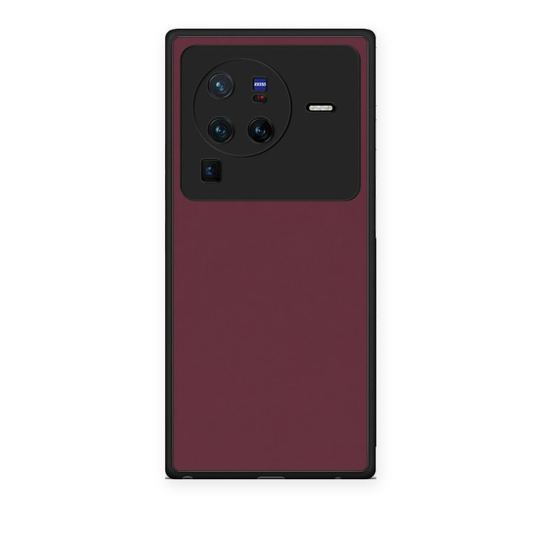 Θήκη Vivo X80 Pro 5G Muted Burgundy από τη Smartfits με σχέδιο στο πίσω μέρος και μαύρο περίβλημα | Vivo X80 Pro 5G Muted Burgundy case with colorful back and black bezels