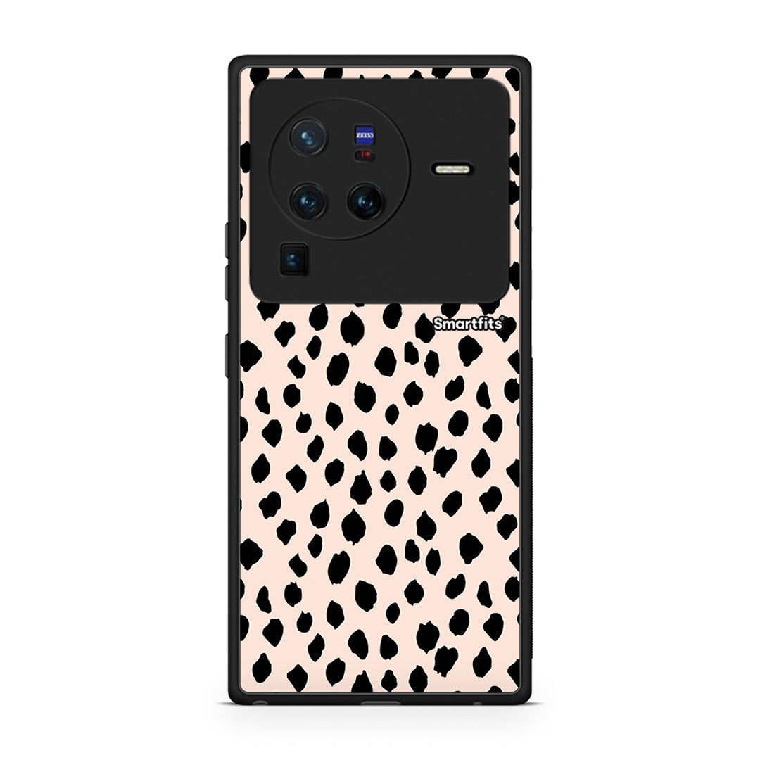 Vivo X80 Pro 5G New Polka Dots θήκη από τη Smartfits με σχέδιο στο πίσω μέρος και μαύρο περίβλημα | Smartphone case with colorful back and black bezels by Smartfits