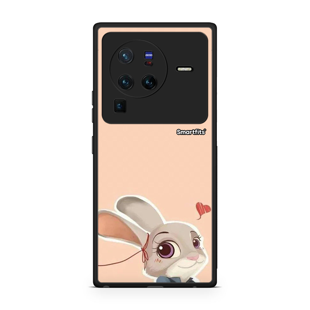 Vivo X80 Pro 5G Nick Wilde And Judy Hopps Love 2 θήκη από τη Smartfits με σχέδιο στο πίσω μέρος και μαύρο περίβλημα | Smartphone case with colorful back and black bezels by Smartfits