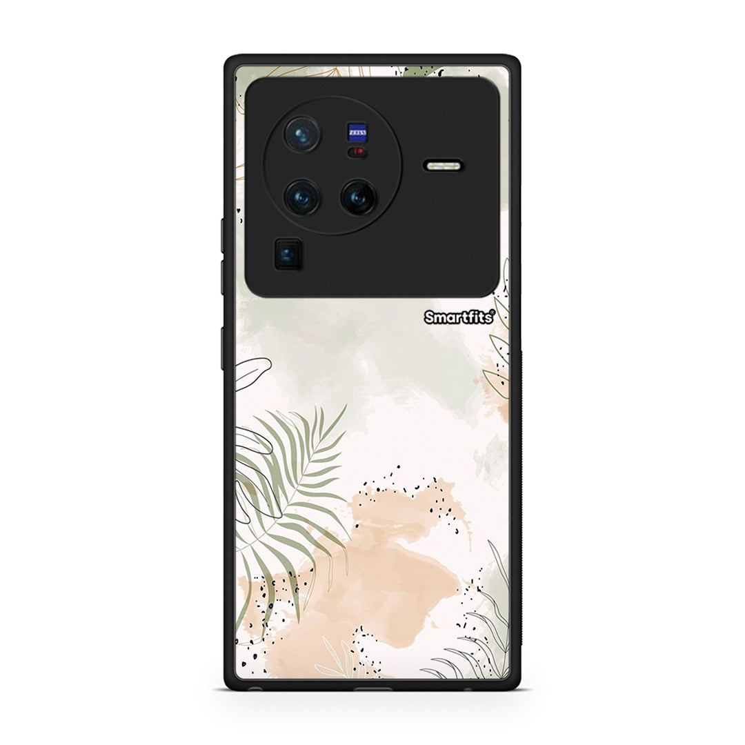 Vivo X80 Pro 5G Nude Plants Θήκη από τη Smartfits με σχέδιο στο πίσω μέρος και μαύρο περίβλημα | Smartphone case with colorful back and black bezels by Smartfits