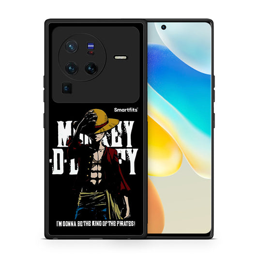 Θήκη Vivo X80 Pro 5G Pirate King από τη Smartfits με σχέδιο στο πίσω μέρος και μαύρο περίβλημα | Vivo X80 Pro 5G Pirate King case with colorful back and black bezels