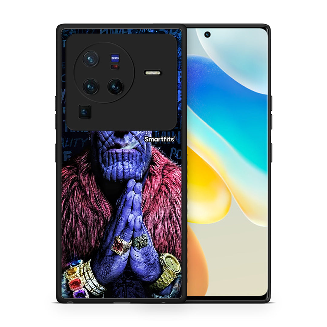 Θήκη Vivo X80 Pro 5G Thanos PopArt από τη Smartfits με σχέδιο στο πίσω μέρος και μαύρο περίβλημα | Vivo X80 Pro 5G Thanos PopArt case with colorful back and black bezels