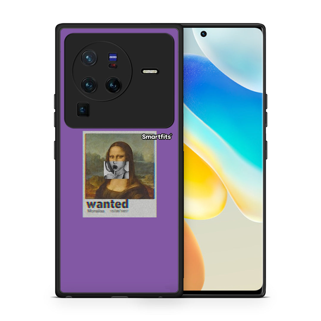 Θήκη Vivo X80 Pro 5G Monalisa Popart από τη Smartfits με σχέδιο στο πίσω μέρος και μαύρο περίβλημα | Vivo X80 Pro 5G Monalisa Popart case with colorful back and black bezels