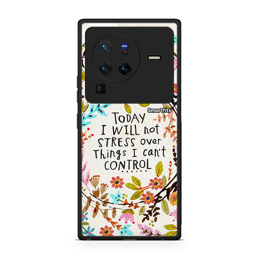 Vivo X80 Pro 5G Stress Over θήκη από τη Smartfits με σχέδιο στο πίσω μέρος και μαύρο περίβλημα | Smartphone case with colorful back and black bezels by Smartfits