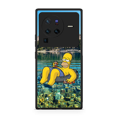 Vivo X80 Pro 5G Summer Happiness Θήκη από τη Smartfits με σχέδιο στο πίσω μέρος και μαύρο περίβλημα | Smartphone case with colorful back and black bezels by Smartfits