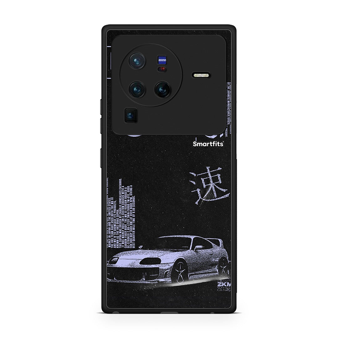 Vivo X80 Pro 5G Tokyo Drift Θήκη Αγίου Βαλεντίνου από τη Smartfits με σχέδιο στο πίσω μέρος και μαύρο περίβλημα | Smartphone case with colorful back and black bezels by Smartfits