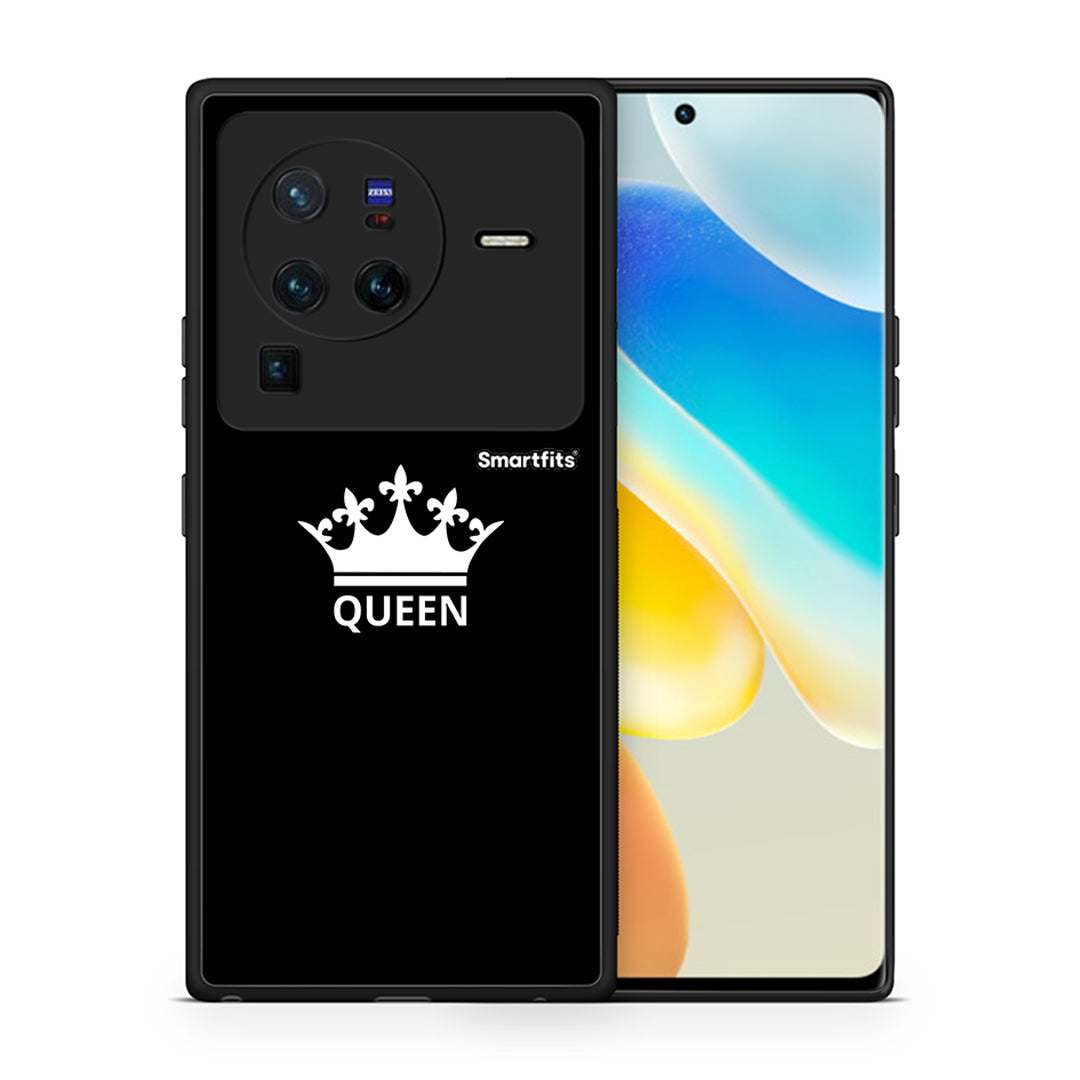 Θήκη Vivo X80 Pro 5G Queen Valentine από τη Smartfits με σχέδιο στο πίσω μέρος και μαύρο περίβλημα | Vivo X80 Pro 5G Queen Valentine case with colorful back and black bezels