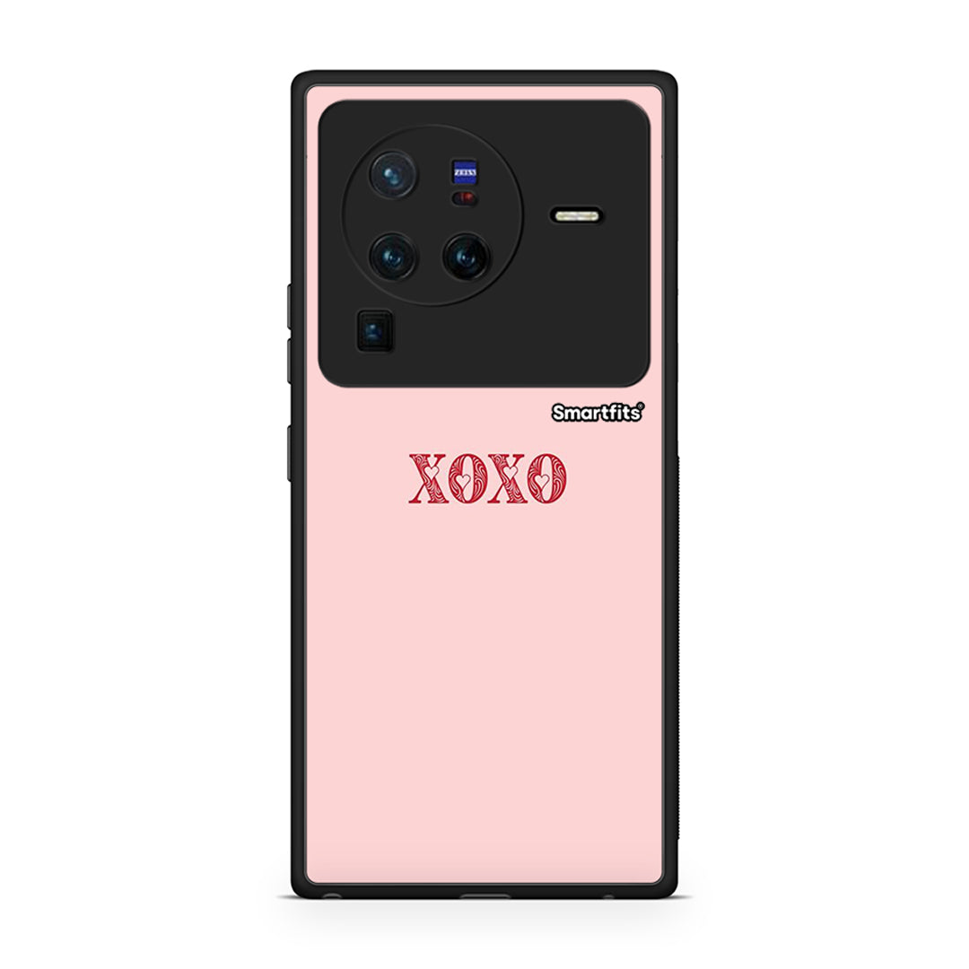 Vivo X80 Pro 5G XOXO Love θήκη από τη Smartfits με σχέδιο στο πίσω μέρος και μαύρο περίβλημα | Smartphone case with colorful back and black bezels by Smartfits