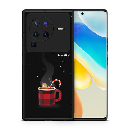 Θήκη Vivo X80 Pro 5G Xmas Bathing από τη Smartfits με σχέδιο στο πίσω μέρος και μαύρο περίβλημα | Vivo X80 Pro 5G Xmas Bathing case with colorful back and black bezels