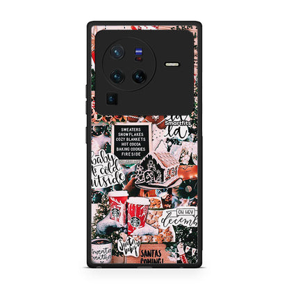 Vivo X80 Pro 5G Xmas Habbits θήκη από τη Smartfits με σχέδιο στο πίσω μέρος και μαύρο περίβλημα | Smartphone case with colorful back and black bezels by Smartfits