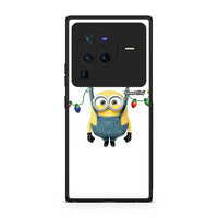 Thumbnail for Vivo X80 Pro 5G Xmas Minion Lights θήκη από τη Smartfits με σχέδιο στο πίσω μέρος και μαύρο περίβλημα | Smartphone case with colorful back and black bezels by Smartfits