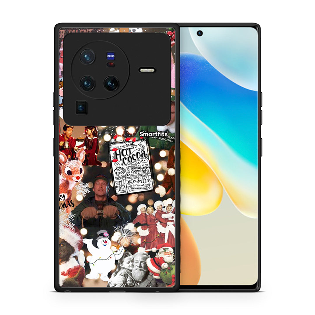 Θήκη Vivo X80 Pro 5G Xmas Movies από τη Smartfits με σχέδιο στο πίσω μέρος και μαύρο περίβλημα | Vivo X80 Pro 5G Xmas Movies case with colorful back and black bezels