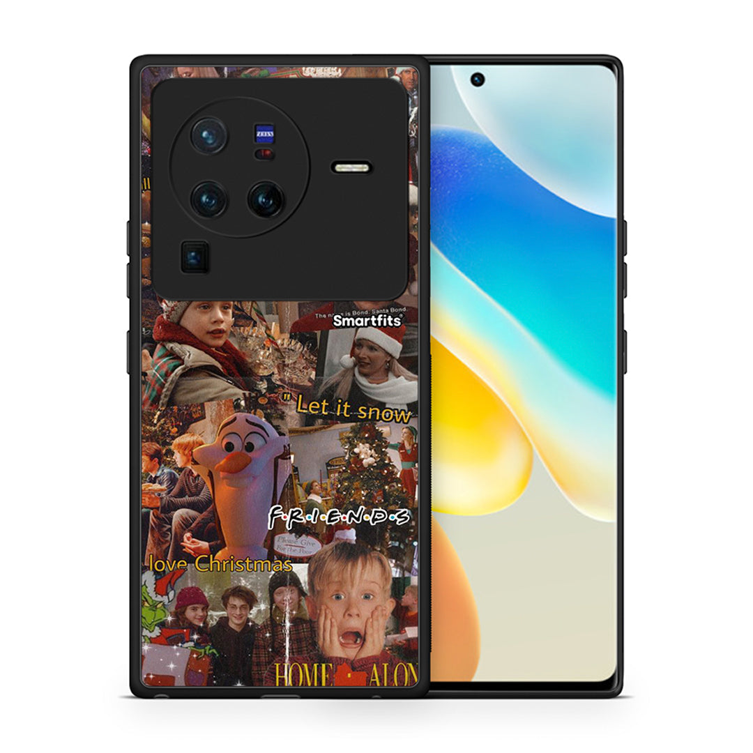 Θήκη Vivo X80 Pro 5G Xmas Wishes από τη Smartfits με σχέδιο στο πίσω μέρος και μαύρο περίβλημα | Vivo X80 Pro 5G Xmas Wishes case with colorful back and black bezels