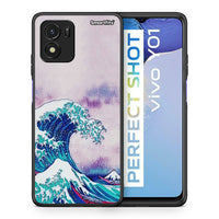 Thumbnail for Θήκη Vivo Y01 / Y15s Blue Waves από τη Smartfits με σχέδιο στο πίσω μέρος και μαύρο περίβλημα | Vivo Y01 / Y15s Blue Waves case with colorful back and black bezels