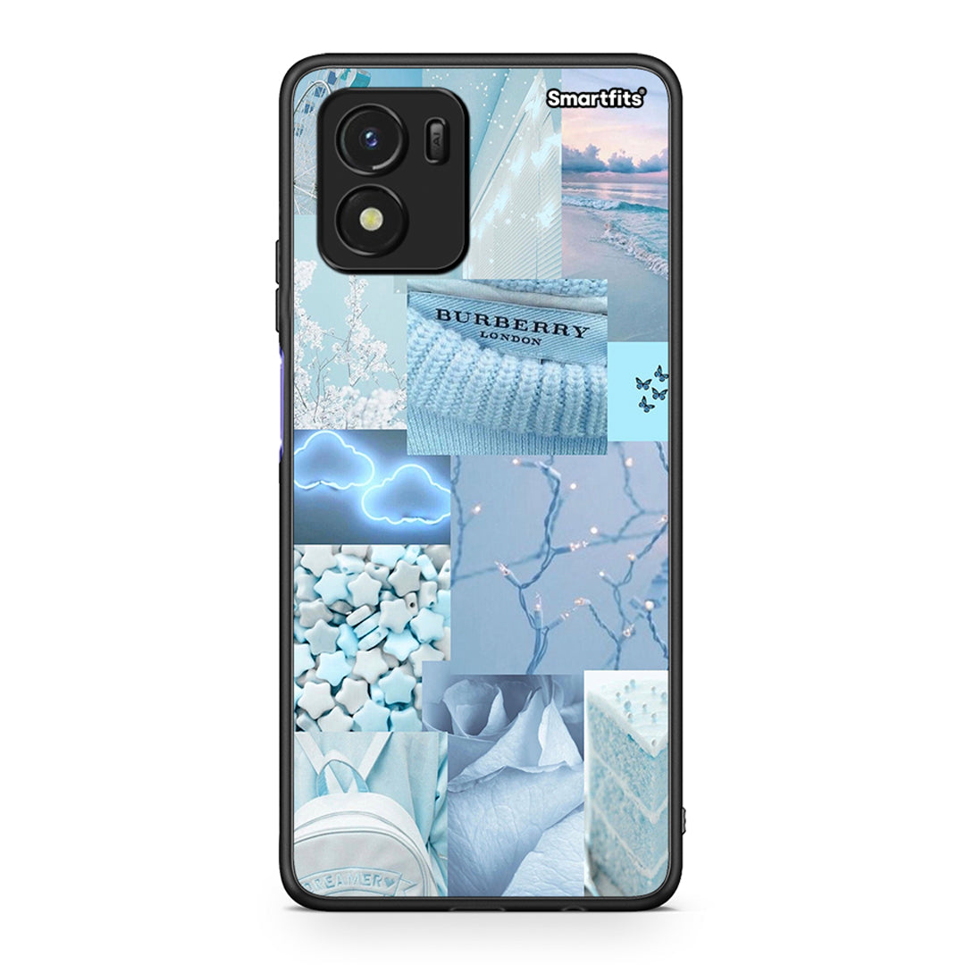 Vivo Y01 / Y15s Ciel Aesthetic Collage θήκη από τη Smartfits με σχέδιο στο πίσω μέρος και μαύρο περίβλημα | Smartphone case with colorful back and black bezels by Smartfits