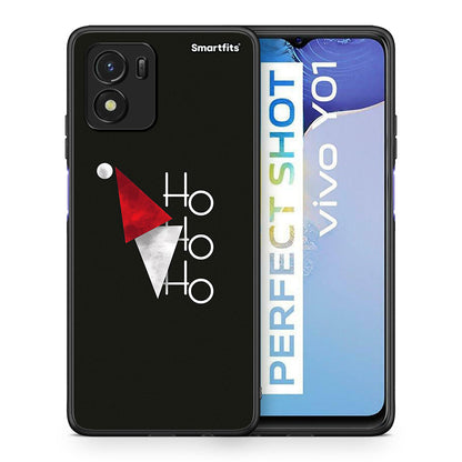 Θήκη Vivo Y01 / Y15s Minimal Christmas από τη Smartfits με σχέδιο στο πίσω μέρος και μαύρο περίβλημα | Vivo Y01 / Y15s Minimal Christmas case with colorful back and black bezels