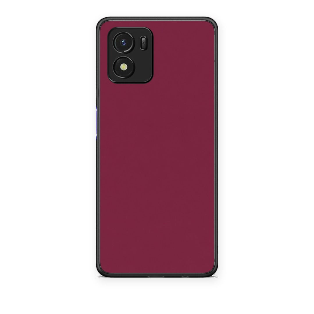 Θήκη Vivo Y01 / Y15s Burgundy από τη Smartfits με σχέδιο στο πίσω μέρος και μαύρο περίβλημα | Vivo Y01 / Y15s Burgundy case with colorful back and black bezels
